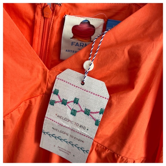 FARM RIO Tiered Colorblocked 3/4 sleeve Maxi Dress XS - Picture 8 of 17